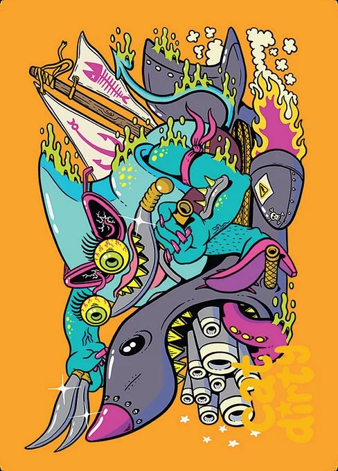 Fearless Swashbuckler // Fearless Swashbuckler, carta Magic di tipo Card // Card illustrata da CatDirty
