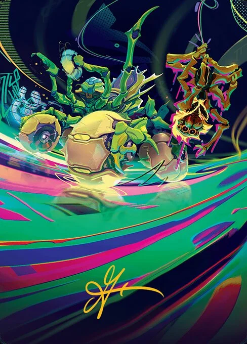 Thundering Broodwagon // Thundering Broodwagon, carta Magic di tipo Card // Card illustrata da Villarrte