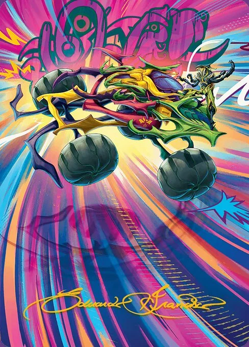 Thunderous Velocipede // Thunderous Velocipede, carta Magic di tipo Card // Card illustrata da Eduardo Francisco