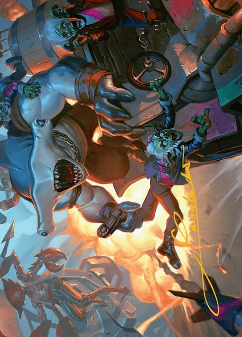 Trade the Helm // Trade the Helm, carta Magic di tipo Card // Card illustrata da Lius Lasahido