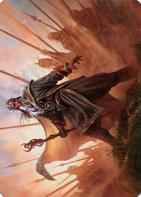 Hazezon, Shaper of Sand // Hazezon, Shaper of Sand, carta Magic di tipo Card // Card illustrata da Bryan Sola