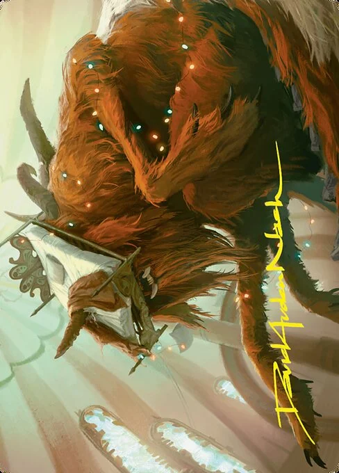 Bedhead Beastie // Bedhead Beastie, carta Magic di tipo Card // Card illustrata da David Auden Nash
