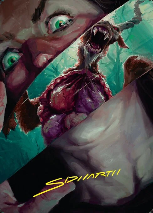 Hauntwoods Shrieker // Hauntwoods Shrieker, carta Magic di tipo Card // Card illustrata da Sidharth Chaturvedi