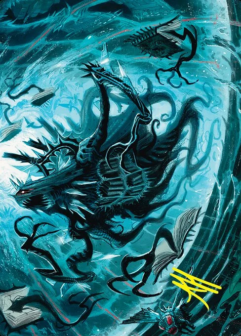 Overlord of the Floodpits // Overlord of the Floodpits, carta Magic di tipo Card // Card illustrata da Abz J Harding