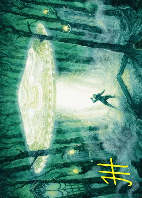 Unidentified Hovership // Unidentified Hovership, carta Magic di tipo Card // Card illustrata da Jana Heidersdorf