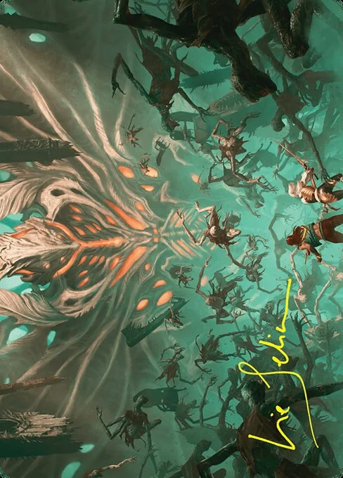 Valgavoth's Onslaught // Valgavoth's Onslaught, carta Magic di tipo Card // Card illustrata da Lie Setiawan