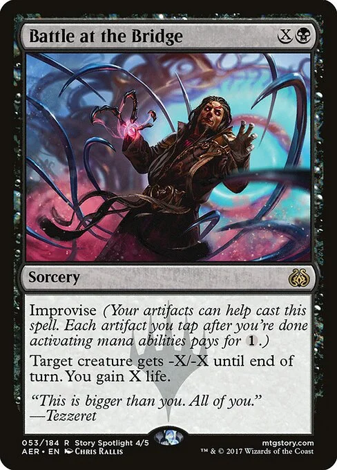Battle at the Bridge, carta Magic di tipo Sorcery illustrata da Chris Rallis