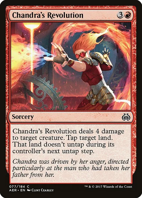 Chandra's Revolution, carta Magic di tipo Sorcery illustrata da Clint Cearley