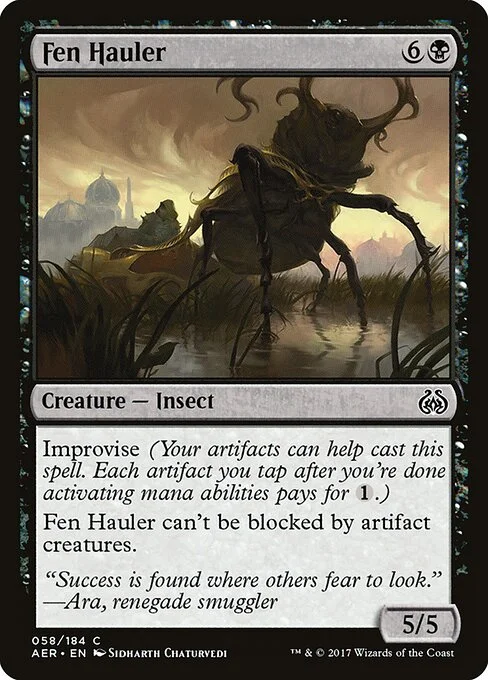 Fen Hauler, carta Magic di tipo Creature — Insect illustrata da Sidharth Chaturvedi