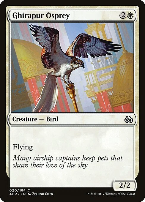 Ghirapur Osprey, carta Magic di tipo Creature — Bird illustrata da Zezhou Chen