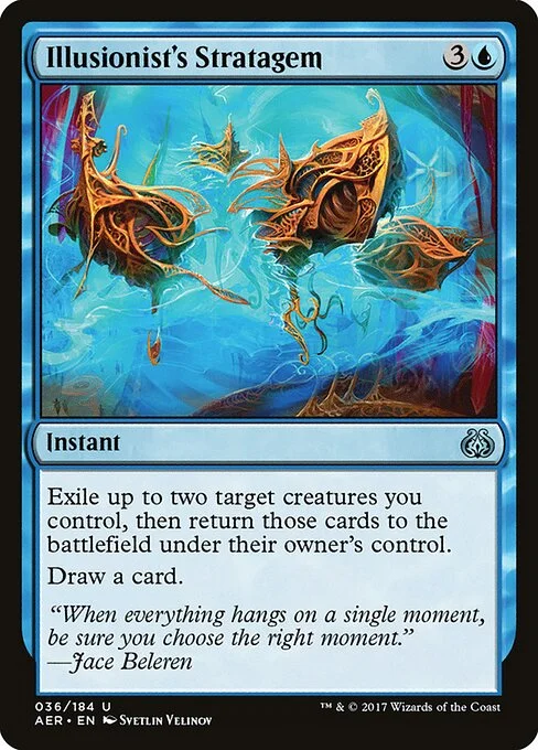 Illusionist's Stratagem, carta Magic di tipo Instant illustrata da Svetlin Velinov