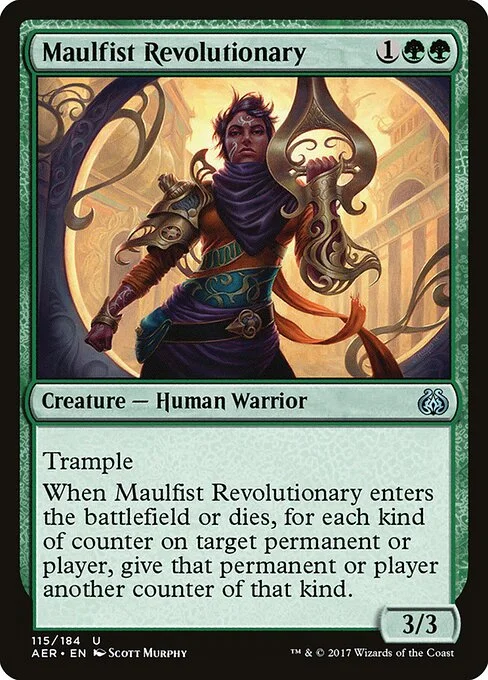 Maulfist Revolutionary, carta Magic di tipo Creature — Human Warrior illustrata da Scott Murphy