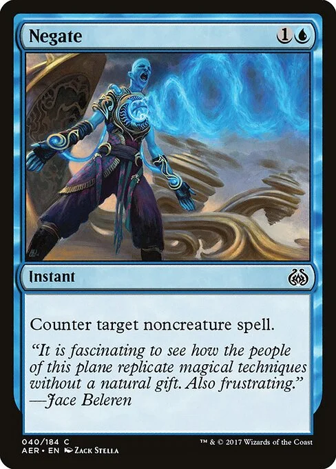 Negate, carta Magic di tipo Instant illustrata da Zack Stella