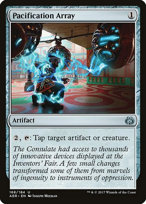 Pacification Array, carta Magic di tipo Artifact illustrata da Joseph Meehan