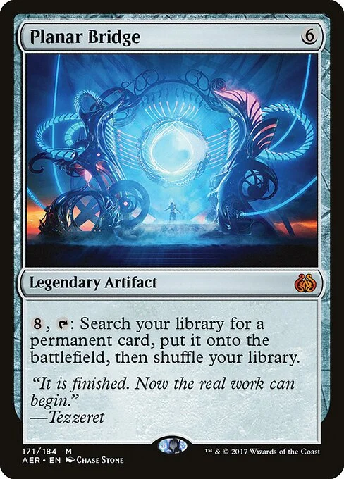Planar Bridge, carta Magic di tipo Legendary Artifact illustrata da Chase Stone