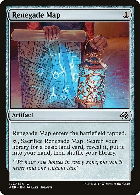 Renegade Map, carta Magic di tipo Artifact illustrata da Lake Hurwitz