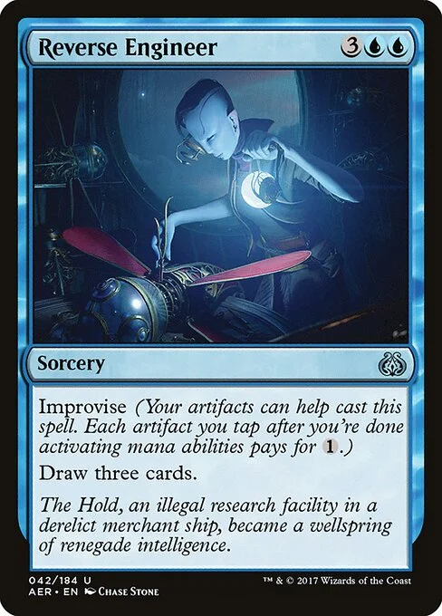 Reverse Engineer, carta Magic di tipo Sorcery illustrata da Chase Stone