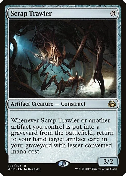 Scrap Trawler, carta Magic di tipo Artifact Creature — Construct illustrata da Daarken