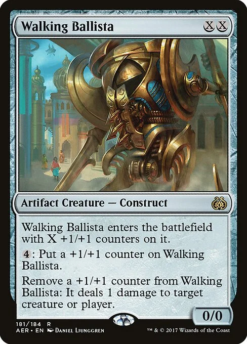 Walking Ballista, carta Magic di tipo Artifact Creature — Construct illustrata da Daniel Ljunggren
