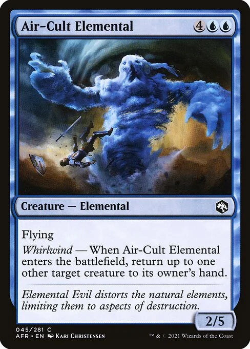 Air-Cult Elemental, carta Magic di tipo Creature — Elemental illustrata da Kari Christensen