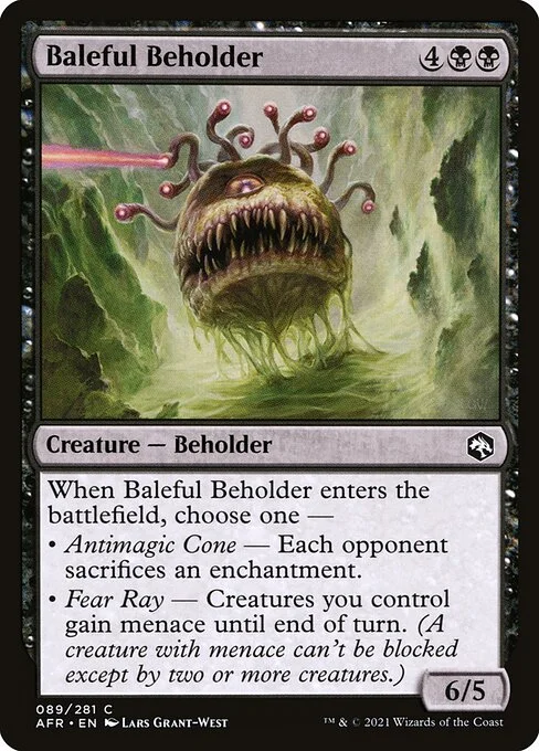 Baleful Beholder, carta Magic di tipo Creature — Beholder illustrata da Lars Grant-West