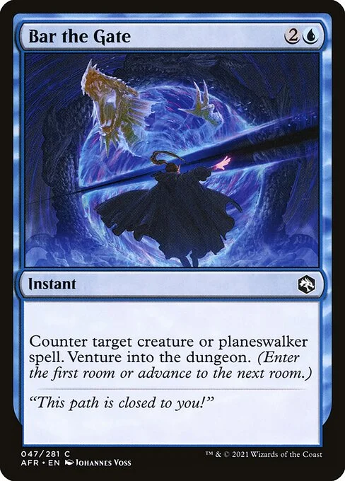 Bar the Gate, carta Magic di tipo Instant illustrata da Johannes Voss