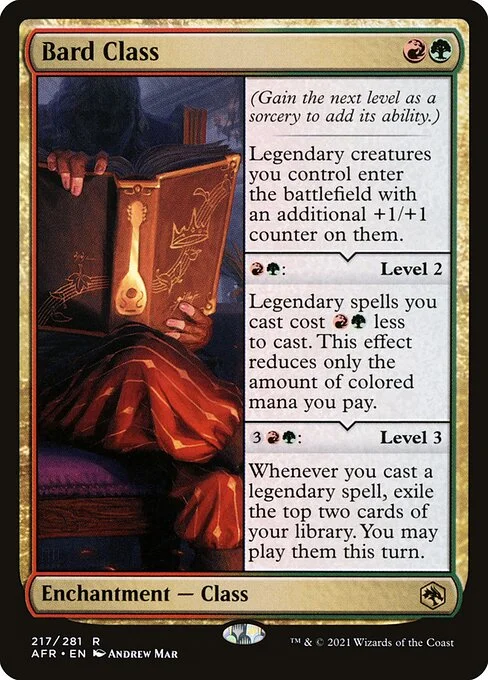 Bard Class, carta Magic di tipo Enchantment — Class illustrata da Andrew Mar