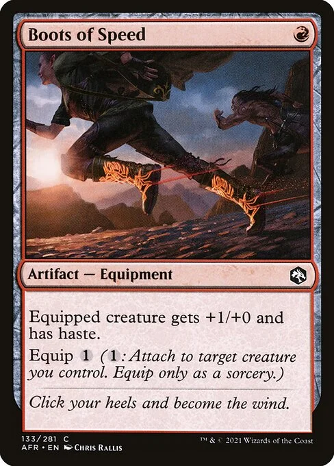 Boots of Speed, carta Magic di tipo Artifact — Equipment illustrata da Chris Rallis