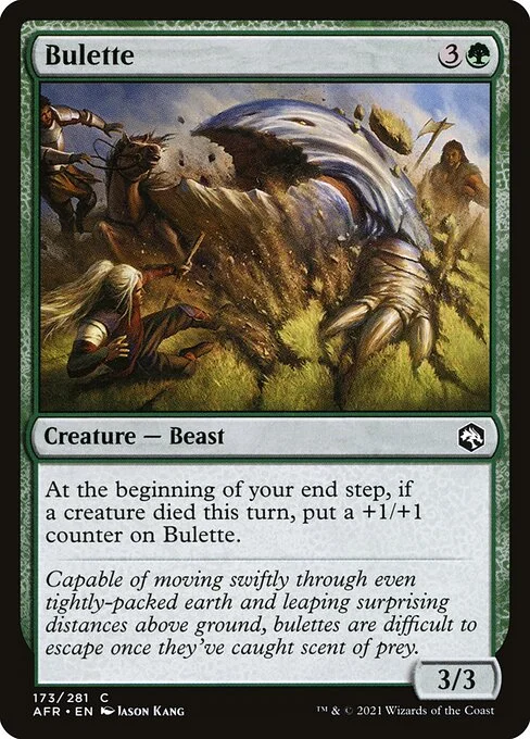 Bulette, carta Magic di tipo Creature — Beast illustrata da Jason Kang