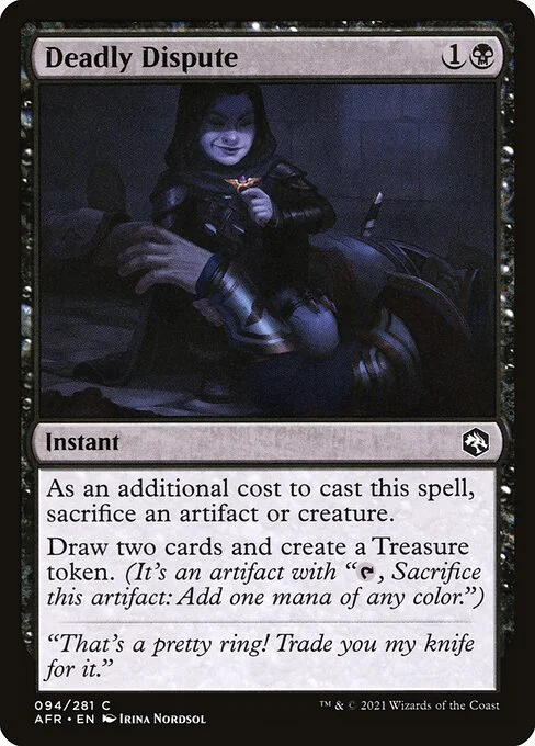 Deadly Dispute, carta Magic di tipo Instant illustrata da Irina Nordsol