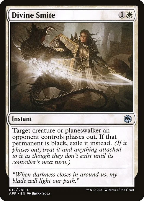 Divine Smite, carta Magic di tipo Instant illustrata da Bryan Sola