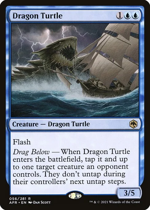 Dragon Turtle, carta Magic di tipo Creature — Dragon Turtle illustrata da Dan Murayama Scott