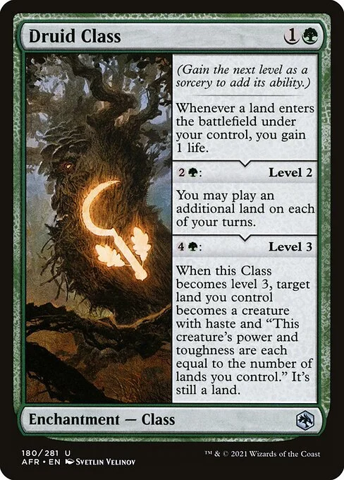 Druid Class, carta Magic di tipo Enchantment — Class illustrata da Svetlin Velinov