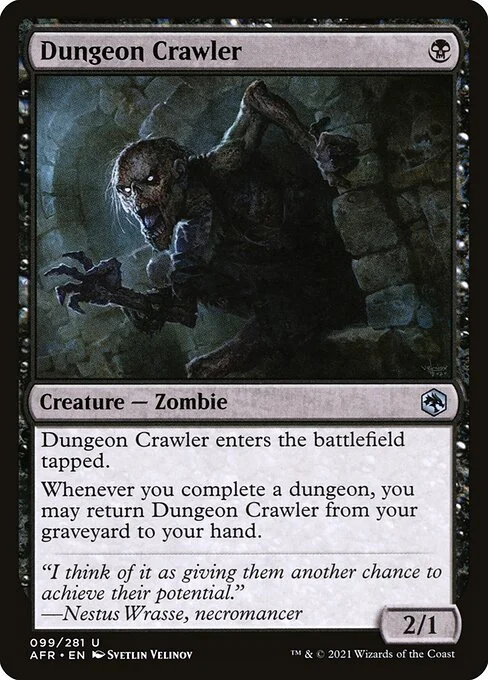 Dungeon Crawler, carta Magic di tipo Creature — Zombie illustrata da Svetlin Velinov