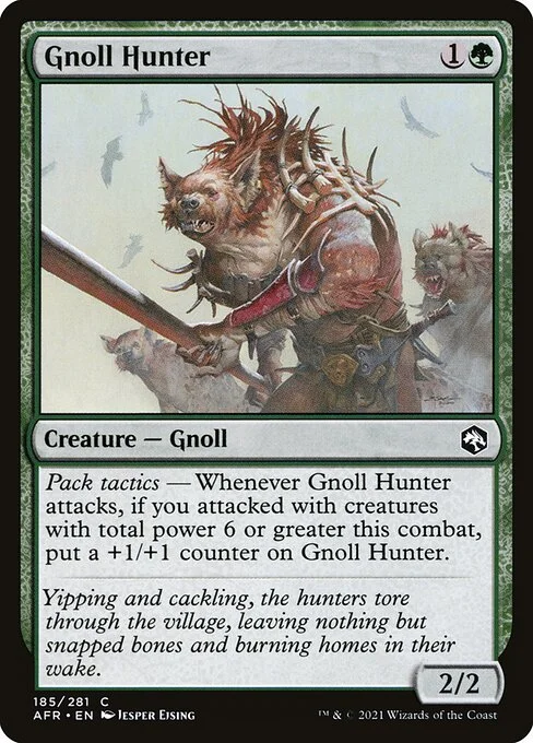 Gnoll Hunter, carta Magic di tipo Creature — Gnoll illustrata da Jesper Ejsing
