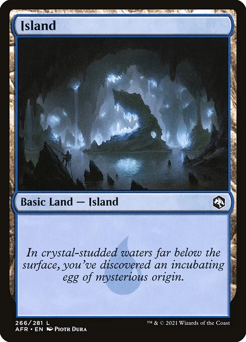 Island, carta Magic di tipo Basic Land — Island illustrata da Piotr Dura