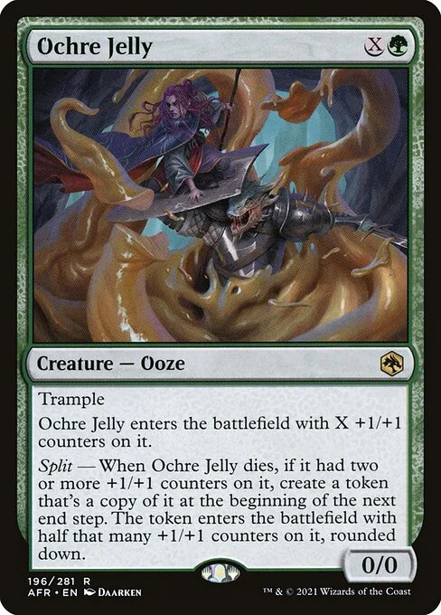 Ochre Jelly, carta Magic di tipo Creature — Ooze illustrata da Daarken