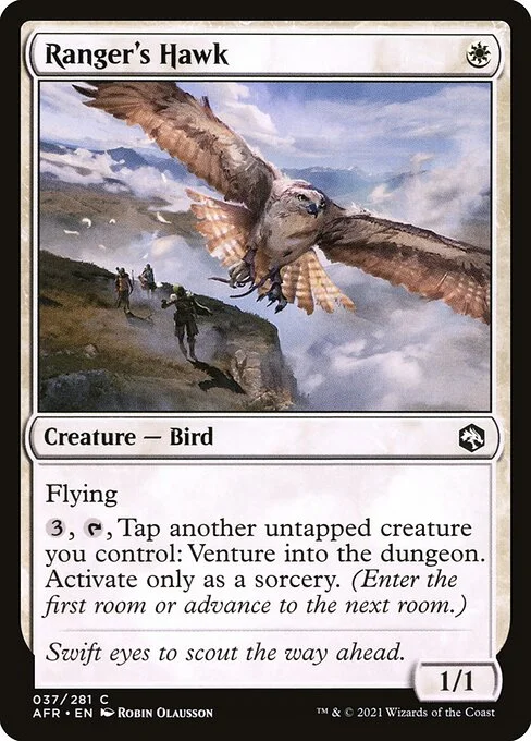 Ranger's Hawk, carta Magic di tipo Creature — Bird illustrata da Robin Olausson