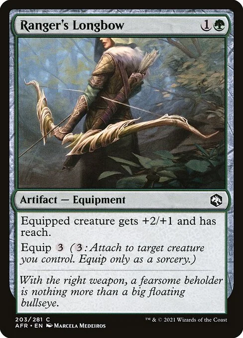 Ranger's Longbow, carta Magic di tipo Artifact — Equipment illustrata da Marcela Medeiros
