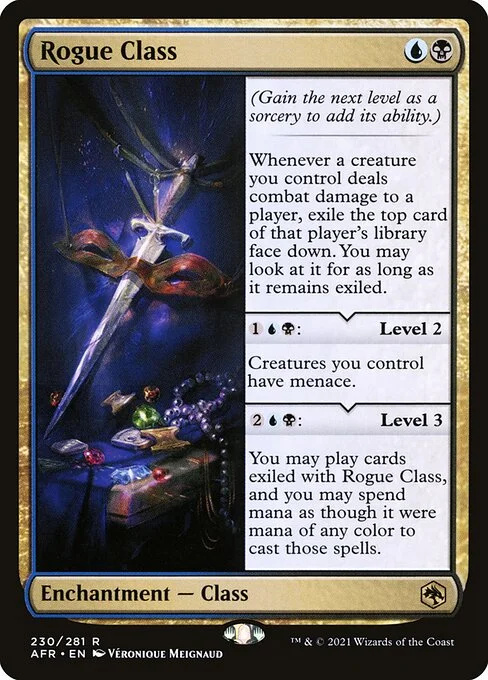 Rogue Class, carta Magic di tipo Enchantment — Class illustrata da Véronique Meignaud