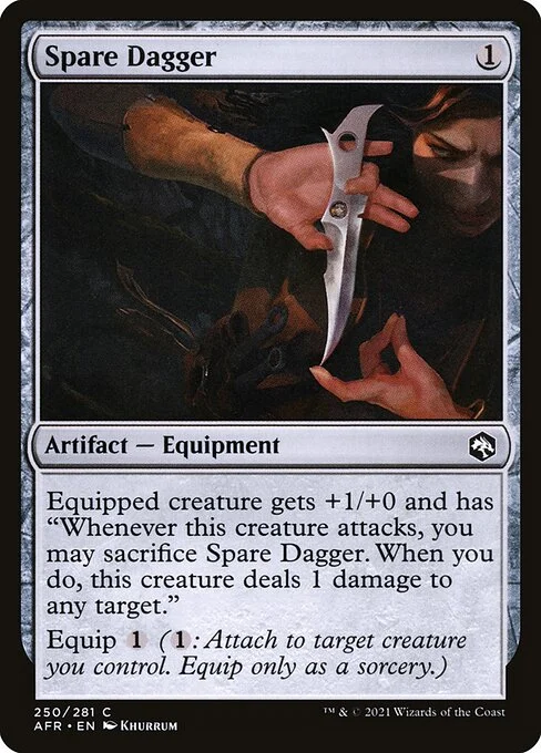 Spare Dagger, carta Magic di tipo Artifact — Equipment illustrata da Khurrum