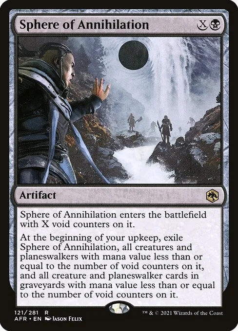 Sphere of Annihilation, carta Magic di tipo Artifact illustrata da Jason Felix