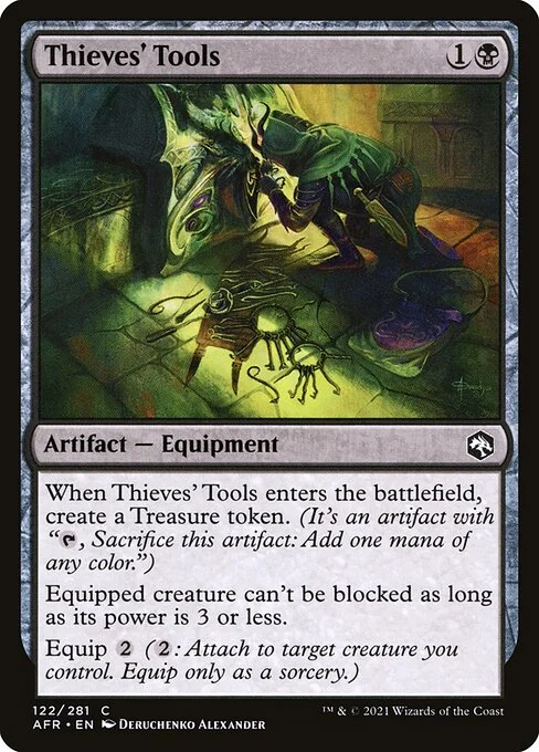 Thieves' Tools, carta Magic di tipo Artifact — Equipment illustrata da Deruchenko Alexander