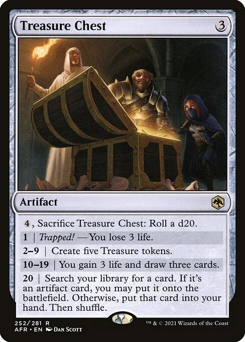 Treasure Chest, carta Magic di tipo Artifact illustrata da Dan Murayama Scott