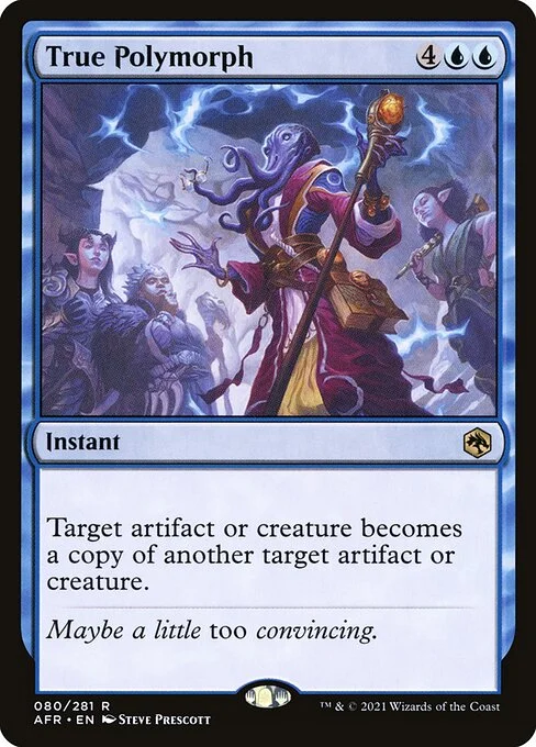 True Polymorph, carta Magic di tipo Instant illustrata da Steve Prescott