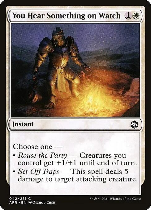 You Hear Something on Watch, carta Magic di tipo Instant illustrata da Zezhou Chen