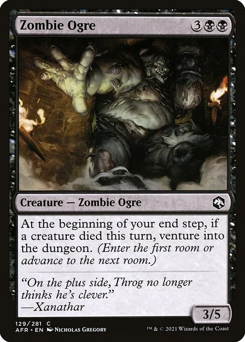 Zombie Ogre, carta Magic di tipo Creature — Zombie Ogre illustrata da Nicholas Gregory