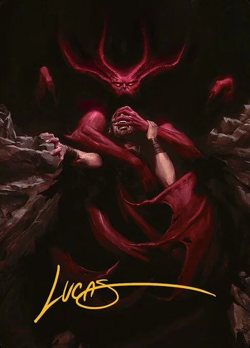 Infernal Grasp // Infernal Grasp, carta Magic di tipo Card // Card illustrata da Lucas Graciano