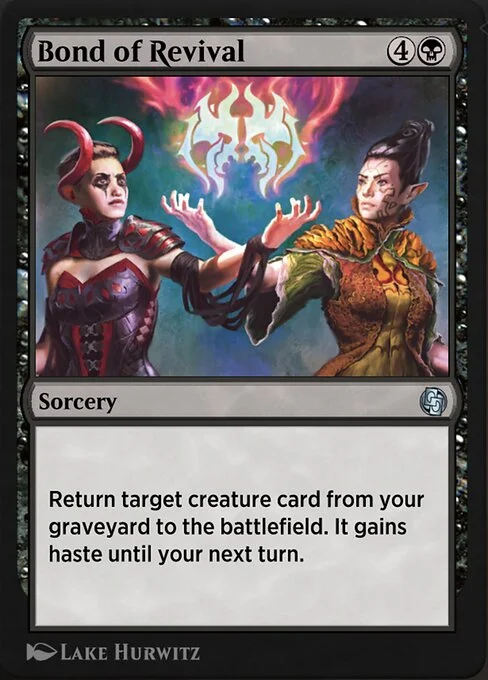 Bond of Revival, carta Magic di tipo Sorcery illustrata da Lake Hurwitz