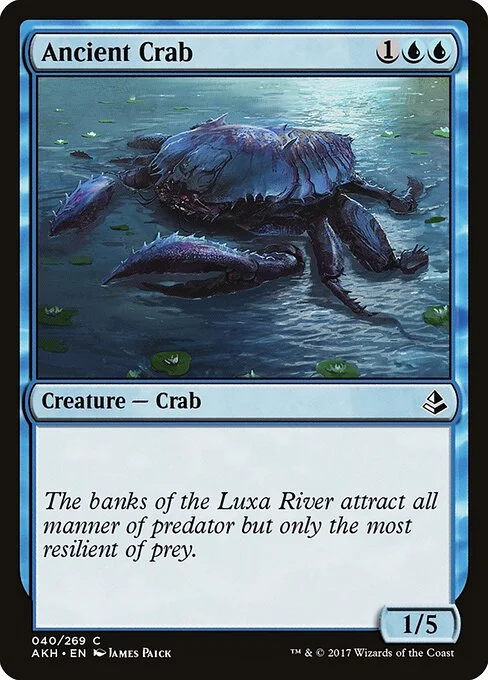 Ancient Crab, carta Magic di tipo Creature — Crab illustrata da James Paick